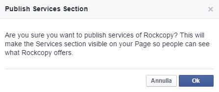 Service Section Facebook